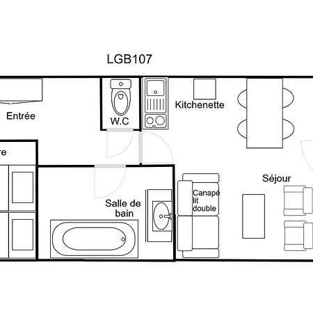 2 Pieces Confortable, Skis Aux Pieds, Proche Commerces - Fr-1-182a-36 *